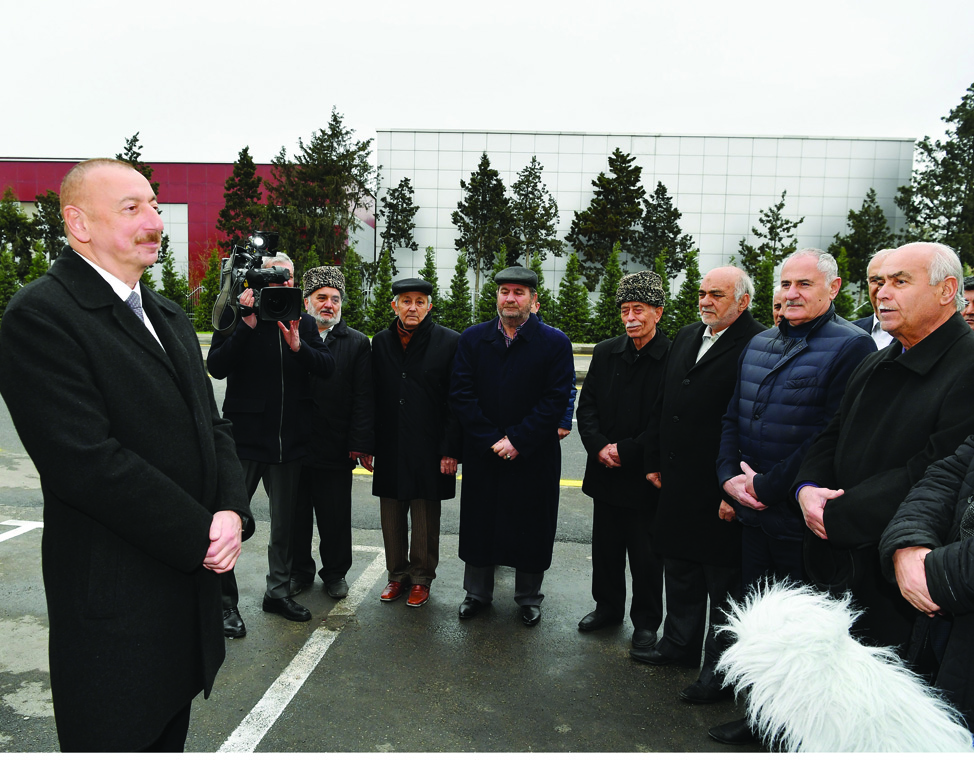 Президент Ильхам Алиев принял участие в открытии автомобильной дороги Мардакян — Гала