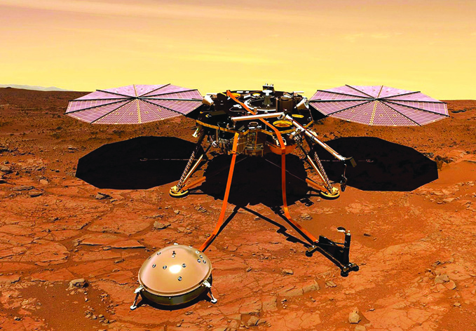 Зонд InSight зафиксировал первое марсотрясение