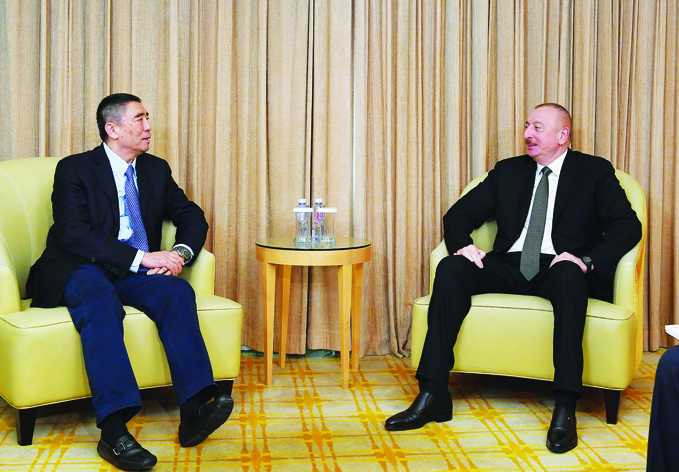 Состоялась встреча Президента Азербайджана Ильхама Алиева с председателем Корпорации China Poly Group