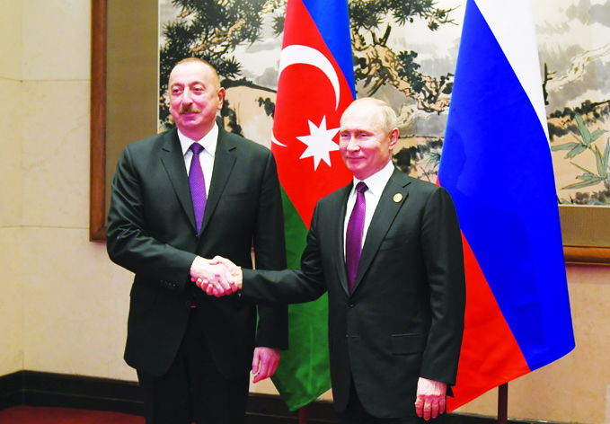 В Пекине состоялась встреча Президента Азербайджана Ильхама Алиева и Президента России Владимира Путина