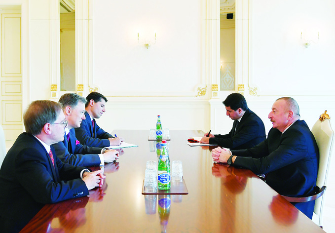 Президент Ильхам Алиев принял заместителя помощника государственного секретаря США по вопросам Европы и Евразии
