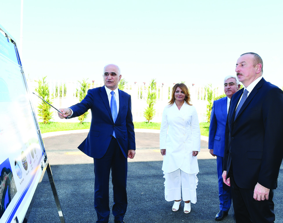 Президент Ильхам Алиев принял участие в открытии завода по производству шприцев Diamed в Пираллахинском промышленном парке