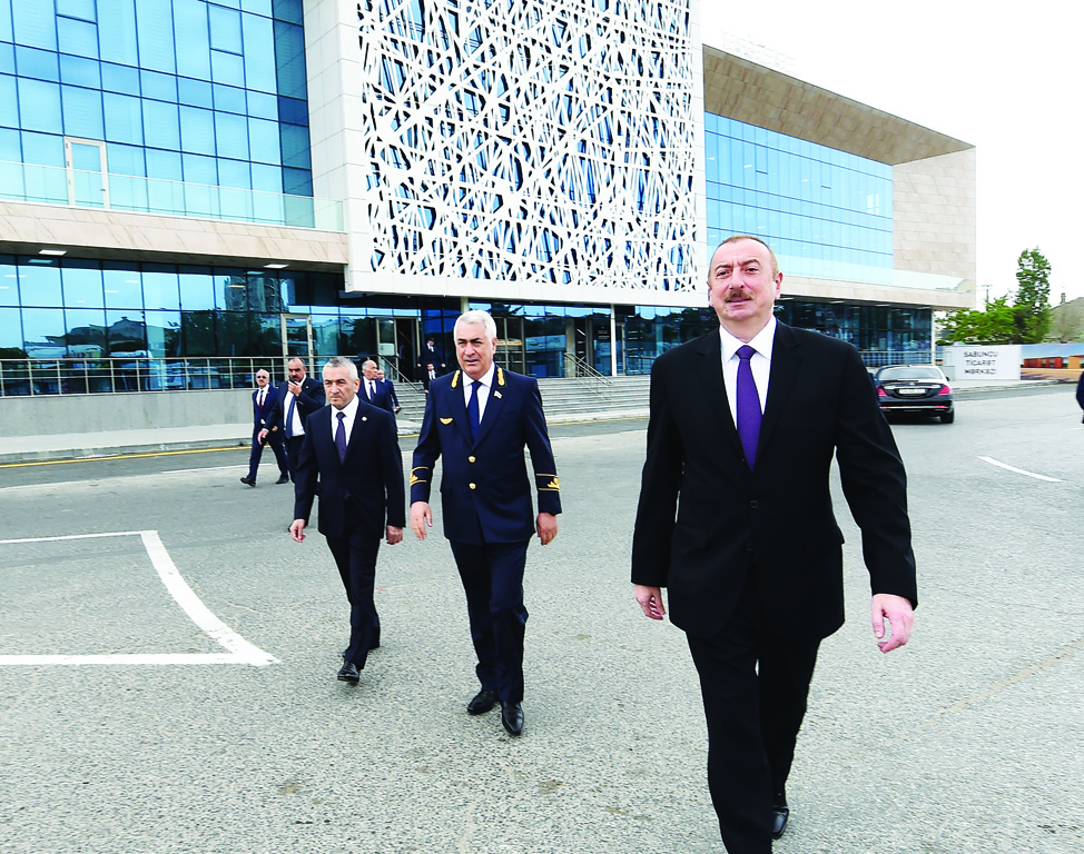 Президент Ильхам Алиев принял участие в открытии комплекса Сабунчинского железнодорожного вокзала