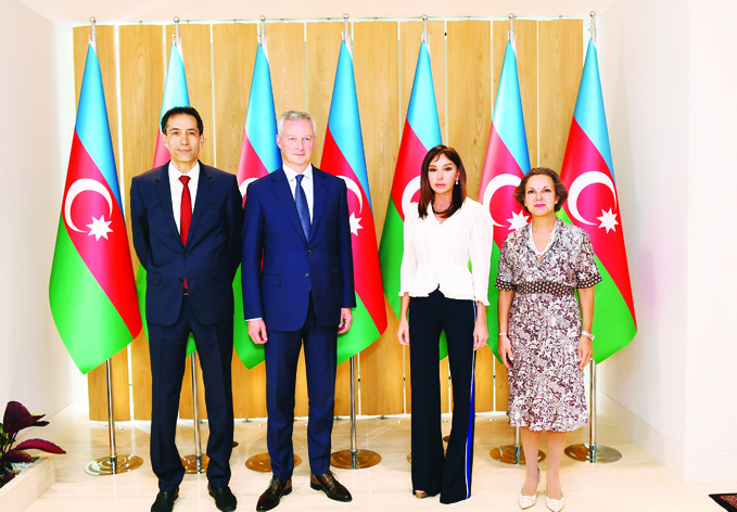 Первый вице-президент Азербайджана Мехрибан Алиева встретилась с министром экономики и финансов Франции