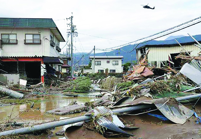 В Японии выделят средства для помощи пострадавшим от тайфуна районам