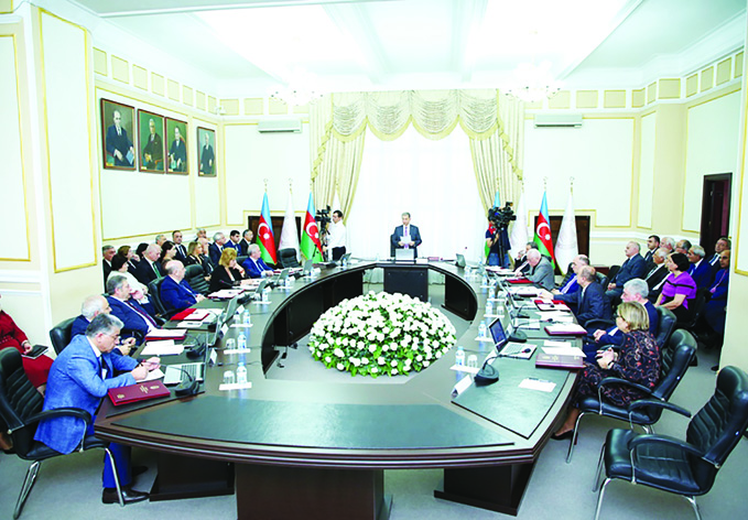 Состоялось очередное заседание Президиума Национальной Академии Наук Азербайджана