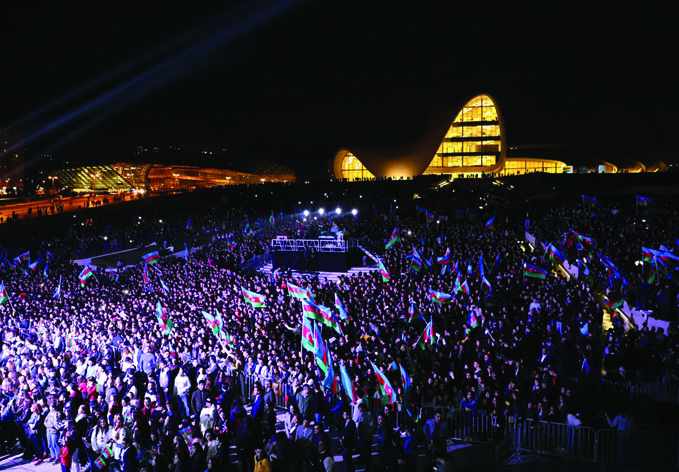 В парке Центра Гейдара Алиева состоялся концерт в честь Дня государственной независимости