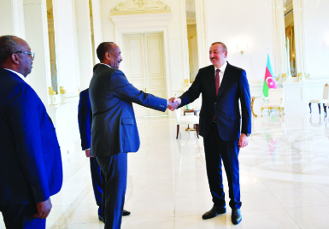 Президент Ильхам Алиев встретился с председателем Суверенного переходного совета Судана Абдель Фаттахом Абдельрахманом Аль-Бурханом