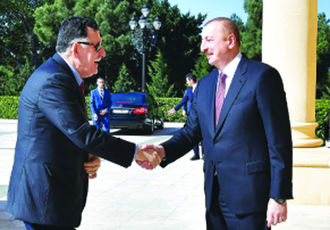 Президент Ильхам Алиев принял премьер-министра Ливии Фаиза Сараджа