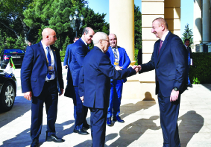 Состоялась встреча Президента Ильхама Алиева с Президентом Алжира Абдель Кадером Бенсалахом