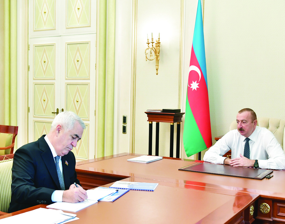 Президент Ильхам Алиев принял председателя Закрытого акционерного общества «Азербайджанские железные дороги»