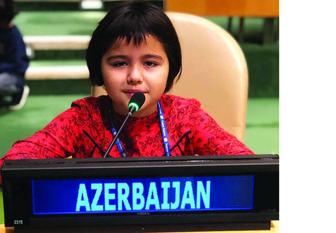 Азербайджанские дети приняли участие в сессии ООН, посвященной 30-летию Конвенции о правах ребенка