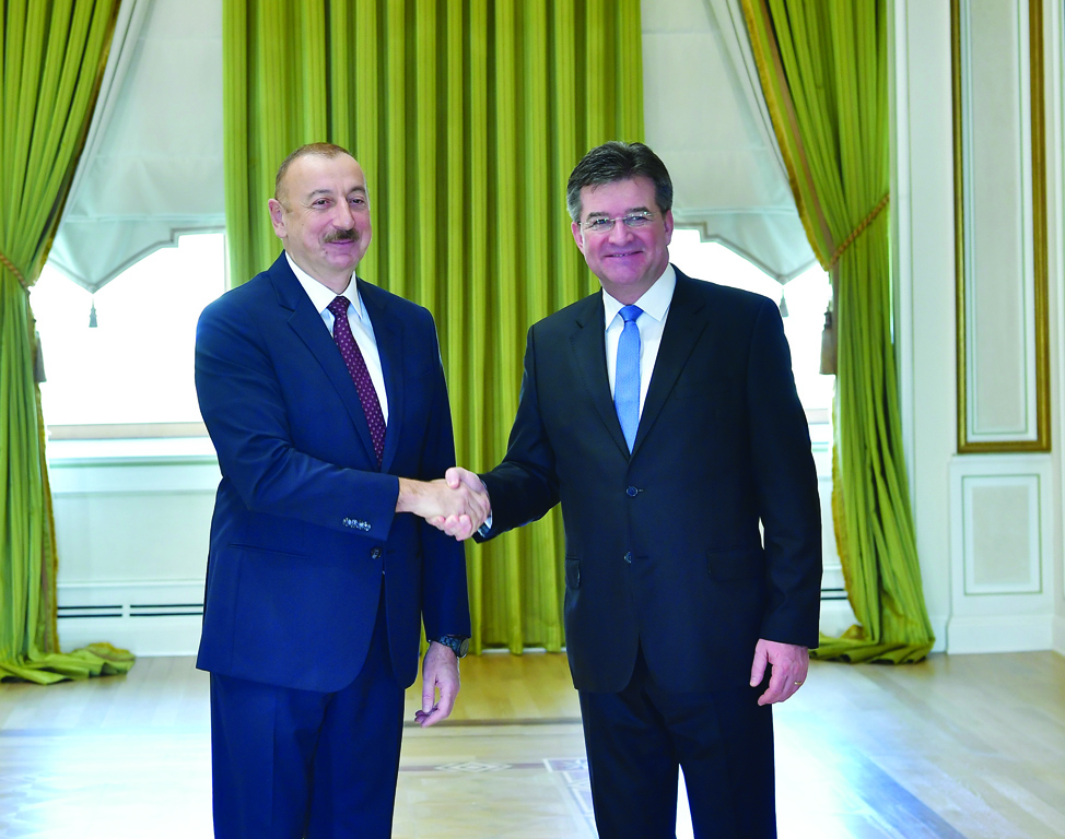 Президент Ильхам Алиев принял делегацию во главе с министром иностранных и европейских дел Словакии