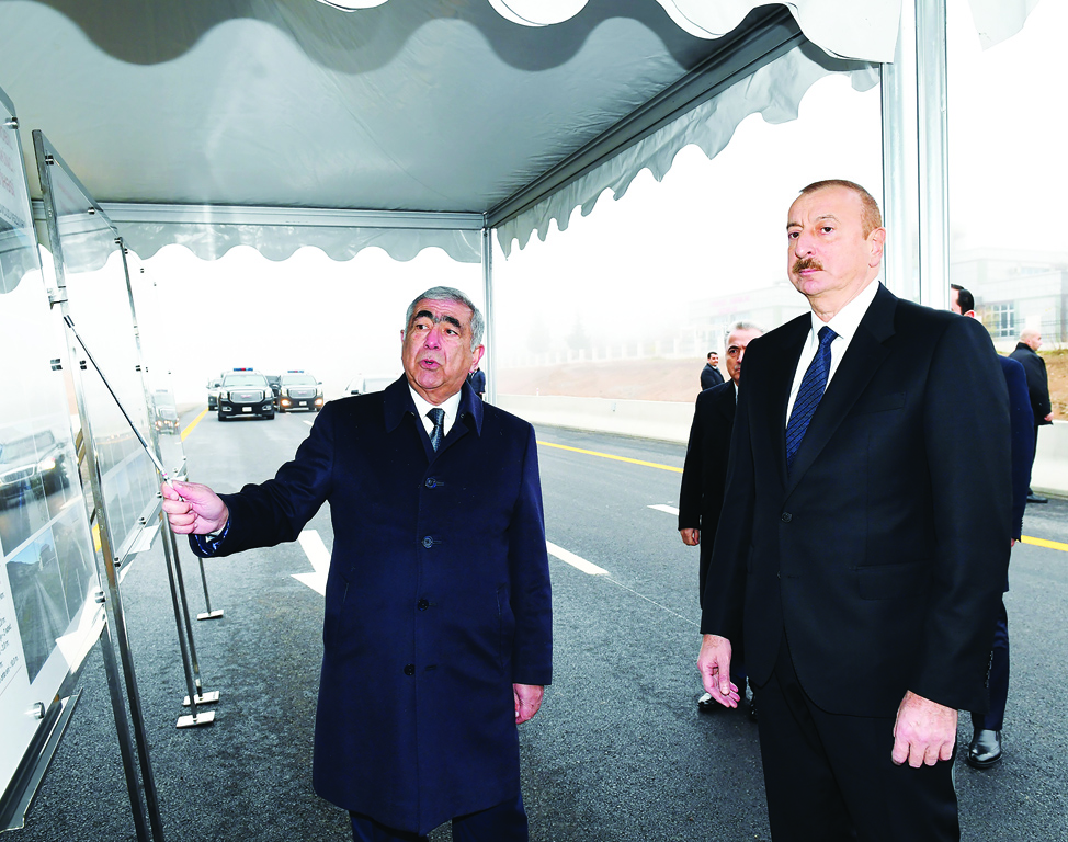 Поездка Президента Ильхама Алиева в Шамахинский район