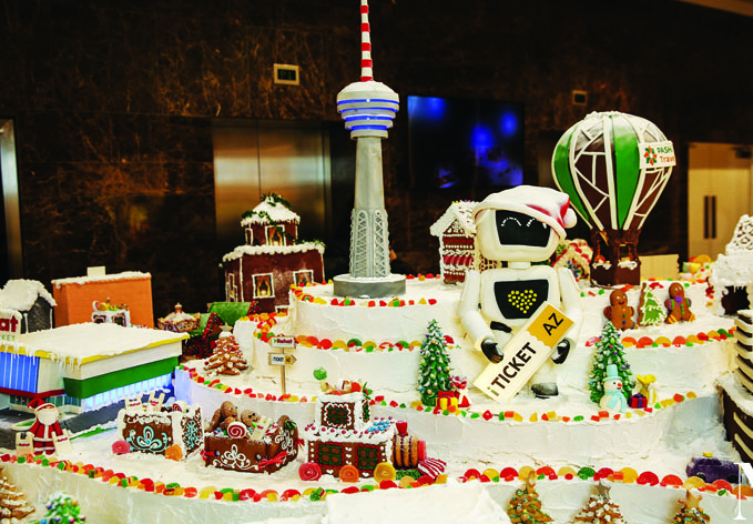 В Port Baku Mall открылась выставка Gingerbread City