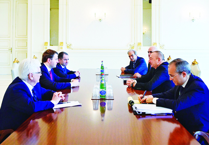 Президент Азербайджана Ильхам Алиев принял делегацию, возглавляемую министром экономического развития России