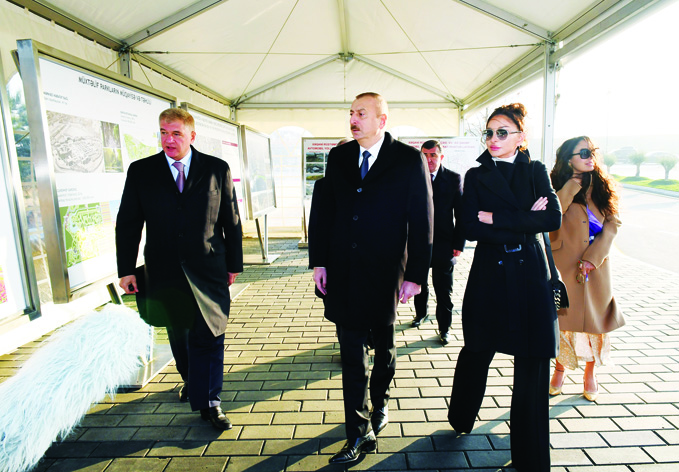 Президент Ильхам Алиев принял участие в открытии Центральной бульварной улицы в «Баку Белый город»