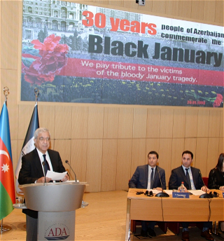 Университет АДА совместно с Министерствоминостранных дел организовал мероприятие,посвященное 30-й годовщине трагедии 20 Января