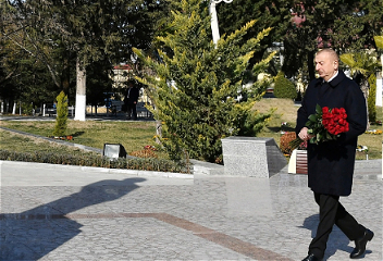 Поездка Президента АзербайджанаИльхама Алиева в Кюрдамирский район
