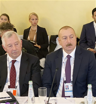 Президент Ильхам Алиев в рамках Мюнхенской конференциипо безопасности принял участие в «круглом столе»на тему «Энергетическая безопасность»