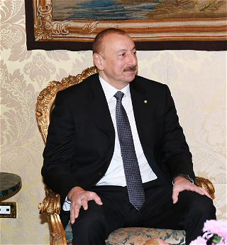 Встреча президентовАзербайджана и Италииодин на один