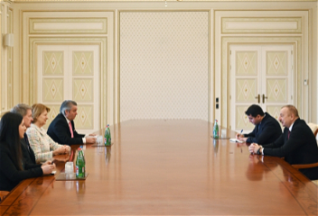 Президент Ильхам Алиев принял делегациюво главе с торговым посланником премьер- министра Великобритании по Азербайджану