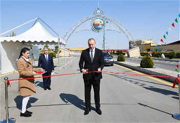 Президент Ильхам Алиев принял участиев открытии дороги Гызылгаджилы — Геранбой — Горан —Рагимли — Вейисли — Газанбулаг — Борсунлу