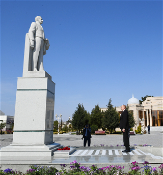 Поездка Президента Азербайджана Ильхама Алиева в Геранбойский и Шамкирский районы