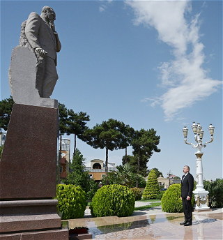 Президент Ильхам Алиев совершил поездку в Агджабединский район