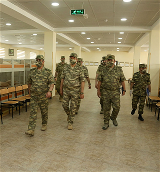 Министр обороны принял участиев открытии очередной новойвоинской части в прифронтовой зоне