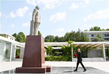 Поездка Президента Ильхама Алиевав город Мингячевир