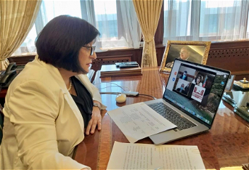 Сахиба Гафарова провела очередной прием избирателей в форматевидеоконференции