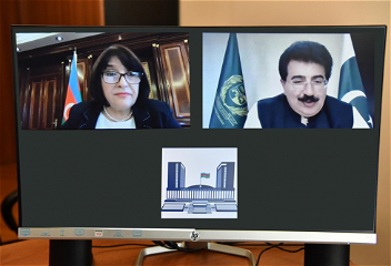 Состоялась встреча в форматевидеоконференции председателейпарламентов Азербайджана и Пакистана