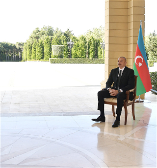 Президент Ильхам Алиев дал интервью турецкомутелеканалу Haber Global