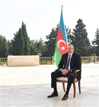 Президент Ильхам Алиев дал видеоинтервьюроссийскому информационному агентству ТАСС