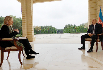 Президент Азербайджанской Республики Ильхам Алиев дал интервью телеканалу BBC News
