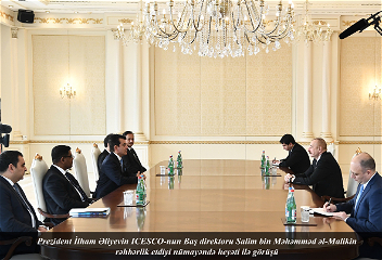 Президент Ильхам Алиев принял делегациюво главе с генеральным директором ИСЕСКО