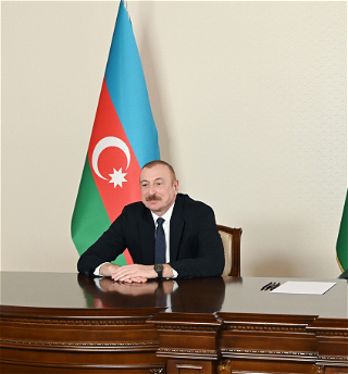 Президент Ильхам Алиев принялв видеоформате сопредседателяМеждународного центра Низами Гянджеви