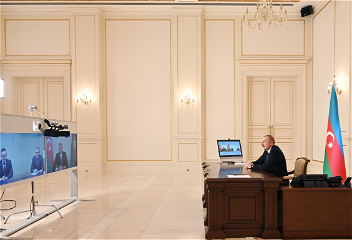Президент Ильхам Алиев принялв видеоформате министра иностранных дели торговли Венгрии
