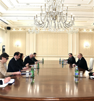 Президент Ильхам Алиев принялделегацию во главе с действующим председателем ОБСЕ
