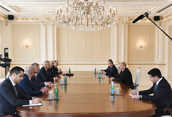 Президент Ильхам Алиевпринял делегацию во главес министром иностранныхи европейских дел Словакии