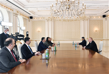 Президент Ильхам Алиевпринял делегацию во главес министром сельскогои лесного хозяйства Турции