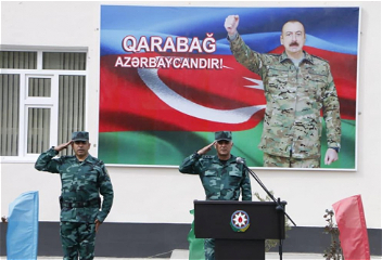 На территории Губадлинского района на государственной границе с Арменией приступила к служебно-боевой деятельности новая воинская часть