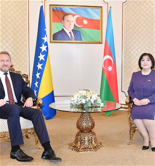 Председатель Милли Меджлиса встретилась с председателемПалаты народов Парламентской ассамблеи Боснии и Герцеговины