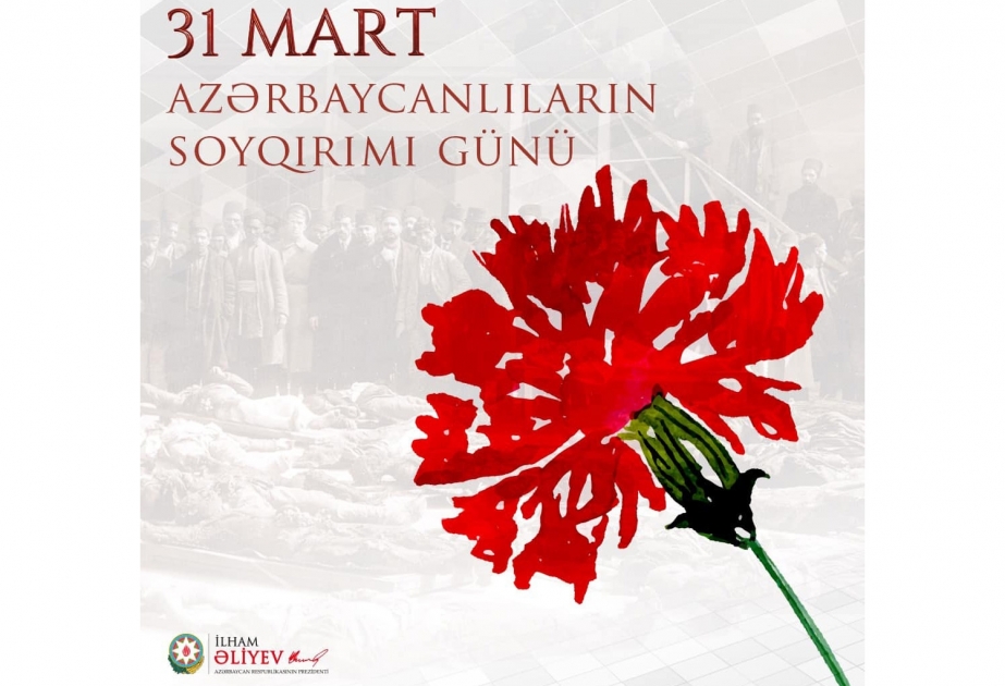 Президент Ильхам Алиев поделился публикацией в связи с 31 Марта – Днем геноцида азербайджанцев