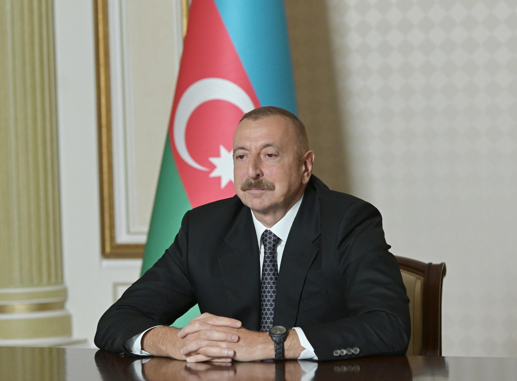 Президент Азербайджана Ильхам Алиев принимает поздравления в связи с 28 Мая - Днем независимости Азербайджанской Республики