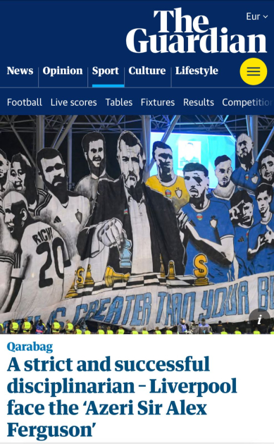 The Guardian: Требовательный и успешный тренер &ndash; &laquo;Ливерпуль&raquo; против азербайджанского &laquo;Алекса Фергюсона&raquo;