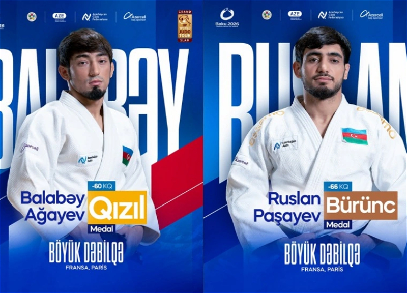 Азербайджанские дзюдоисты взяли две медали в первый день турнира &laquo;Большой шлем&raquo;
