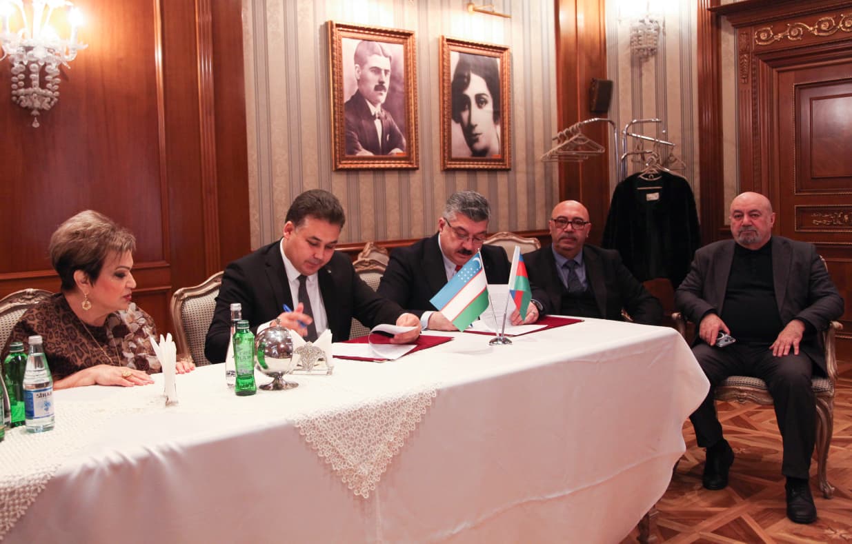 Подписан меморандум о сотрудничестве между театрами Азербайджана и Узбекистана 