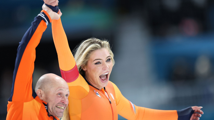 Невеста Джейка Пола Лердам поставила олимпийский рекорд в конькобежном спорте